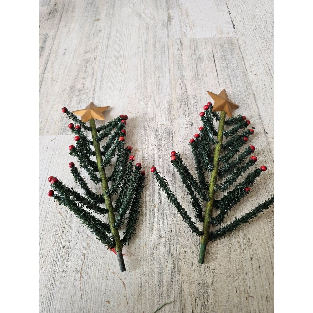 Unique tree star Xmas decor table Berry shabby chic